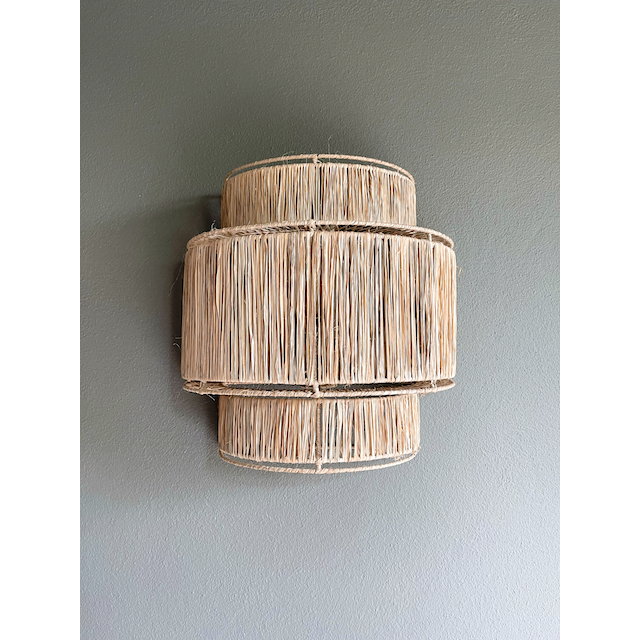 Seagrass wall sconce deals