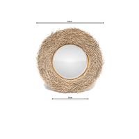 Stella | Round Mirror Rattan Natural 120