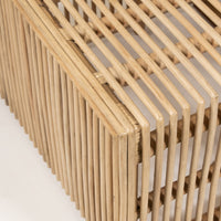 Zara Coffee Table in Natural Rattan