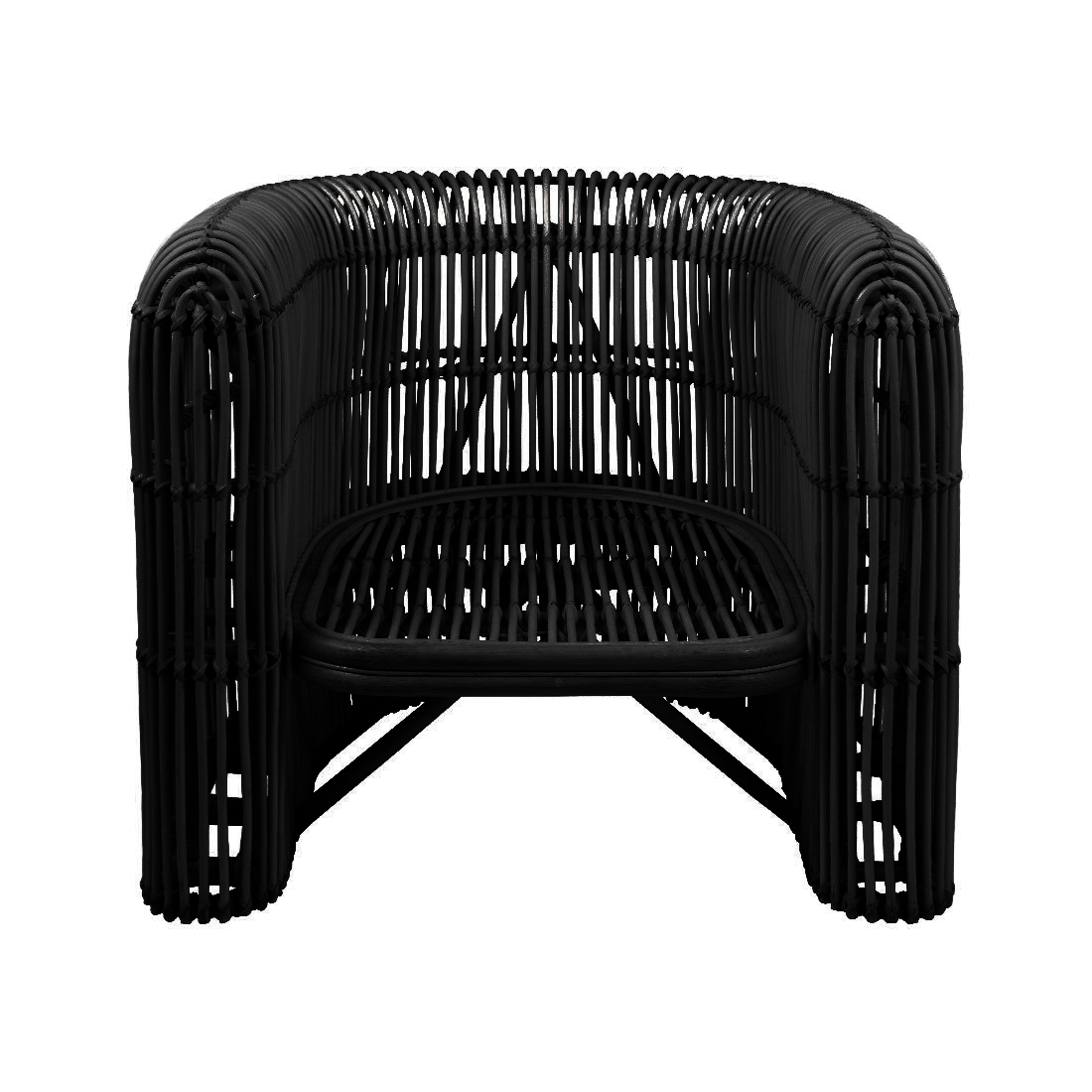 Quinn | Occasional Chair Rattan Black