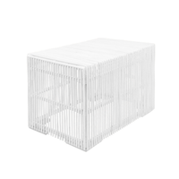 Zara | Side Table Rattan White