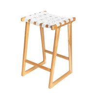 Ivy Kitchen Stool White Natural