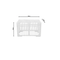 Zara | Side Table Rattan White