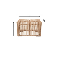 Zara | Side Table Rattan Natural