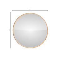 Zoe | Large Round Mirror Natural Rattan 1.6M