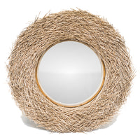 Stella | Round Mirror Rattan Natural 120