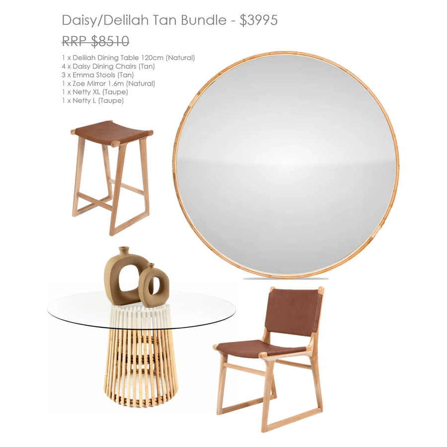 Bundle | Daisy & Delilah Tan Leather