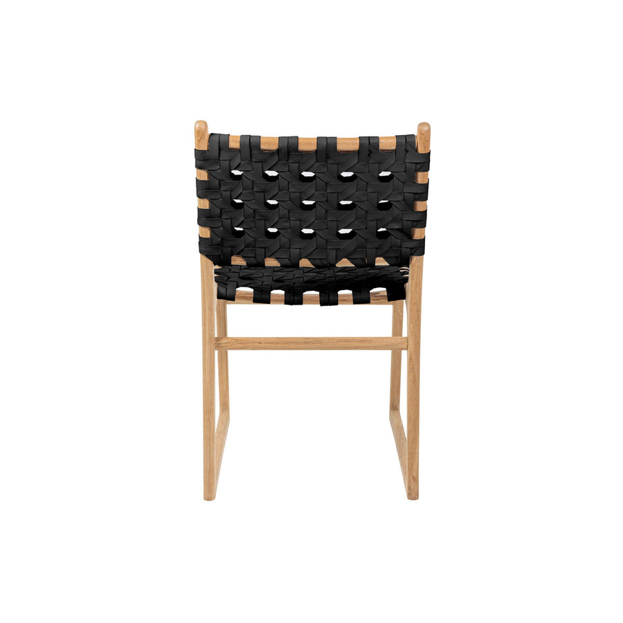 Ivy | Dining Chair Leather Black