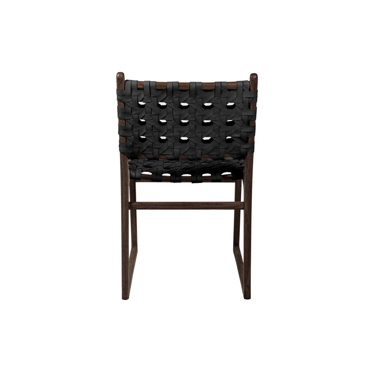 Ivy | Dining Chair Leather Black Chocolate Frame – The Styling Republic