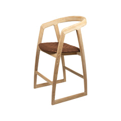 Mabel | Kitchen Stool Leather Tan