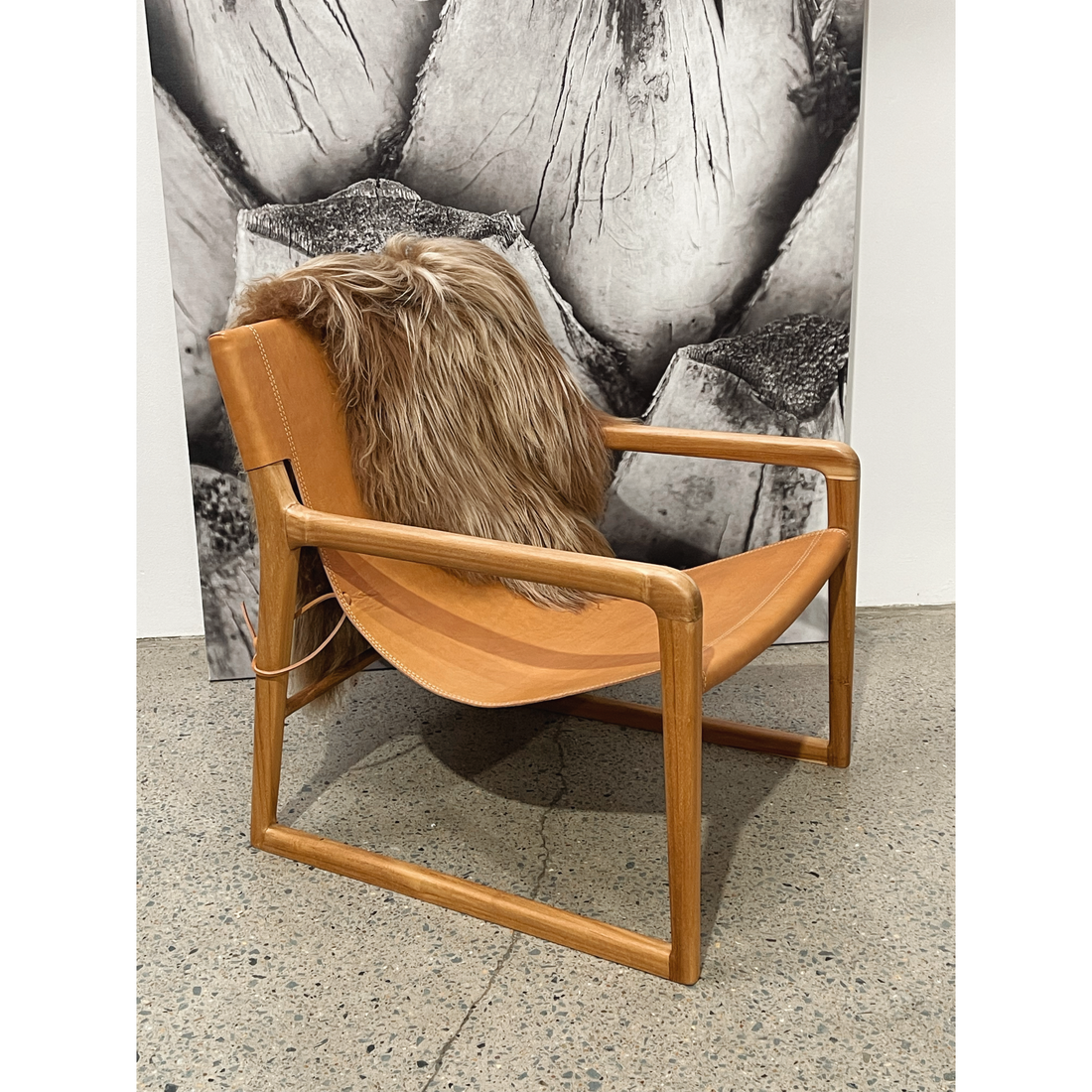 Heidi | Sling Chair Leather Tan