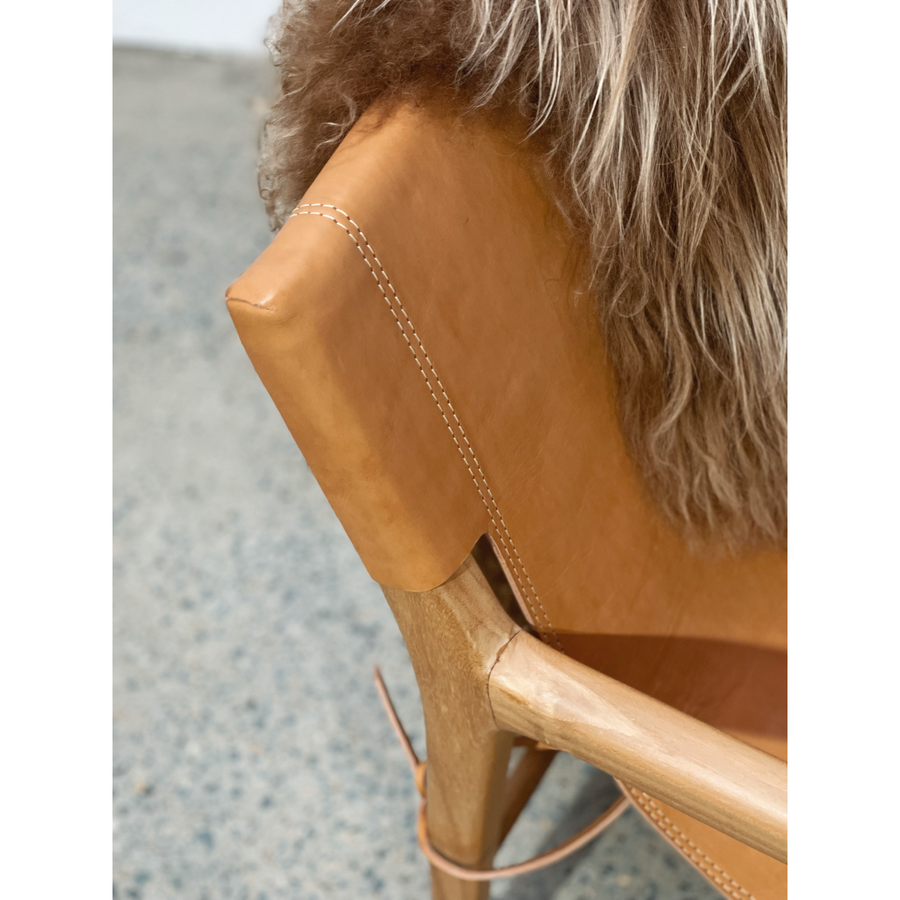 Heidi | Sling Chair Leather Tan