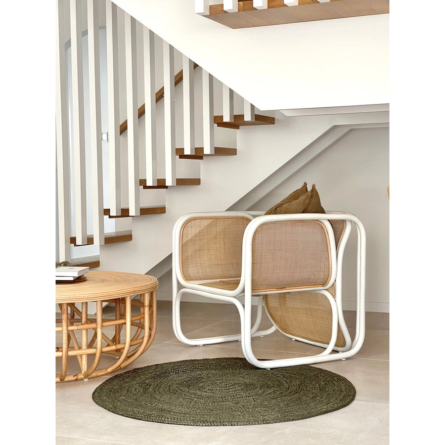 Sybella | Occasional Chair Rattan White