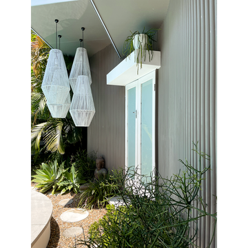 Isla | Pendant Rattan White