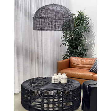 Penny | Pendant Rattan Black