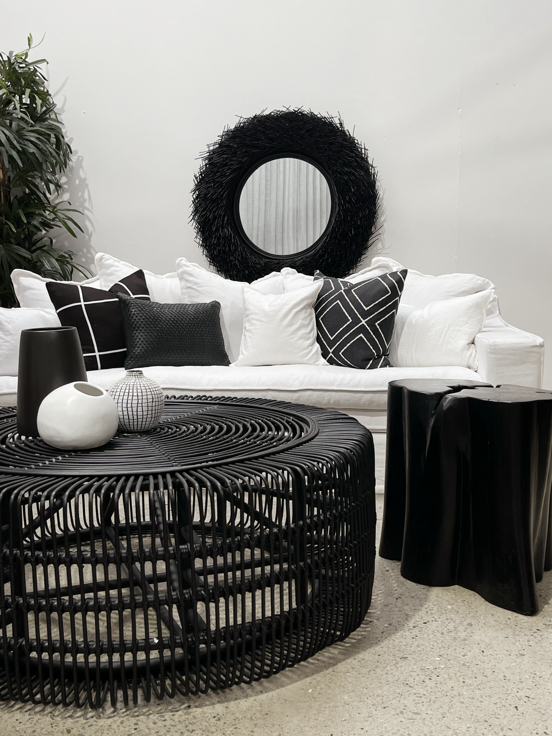 Darcy | Side Table Timber Black