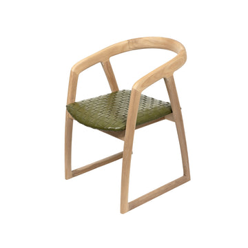 Mabel | Dining Chair Leather Olive