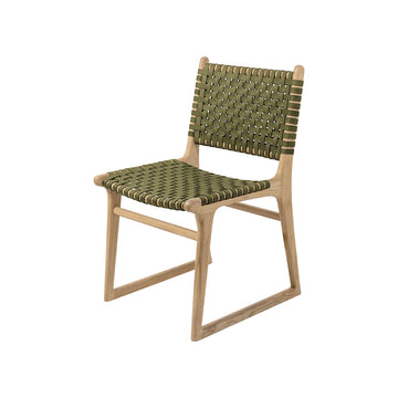 Coco | Dining Chair Leather Olive