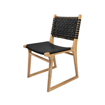 Tess | Dining Chair Leather Black