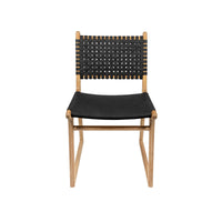 Tess | Dining Chair Leather Black