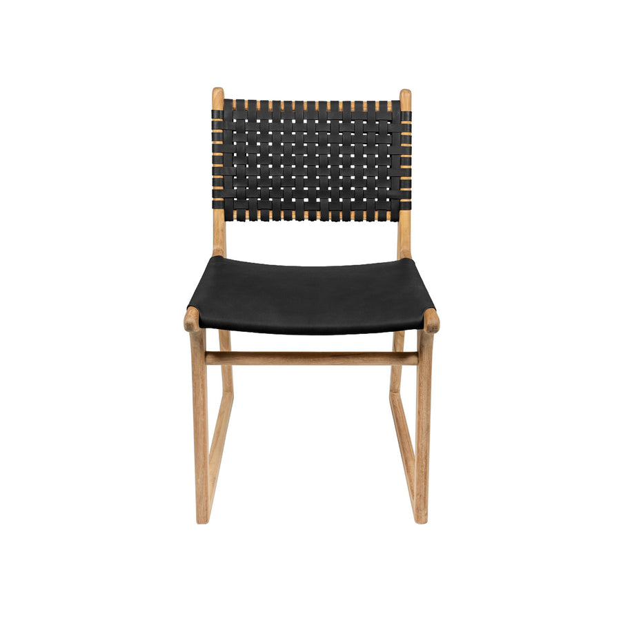 Tess | Dining Chair Leather Black