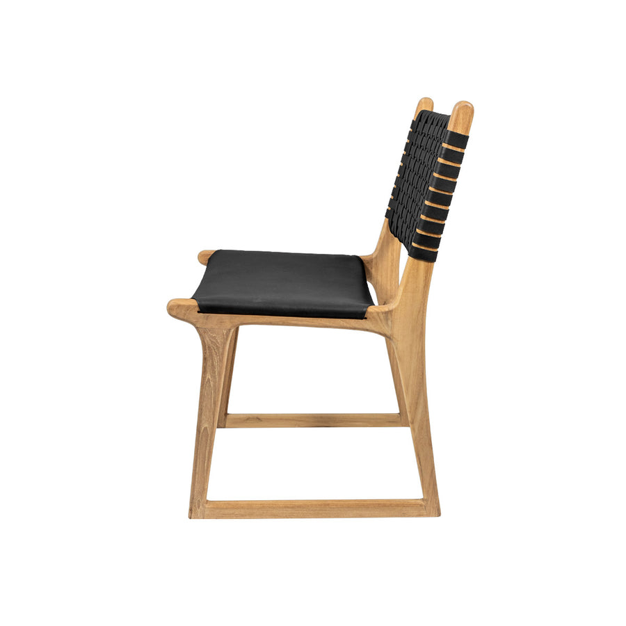 Tess | Dining Chair Leather Black