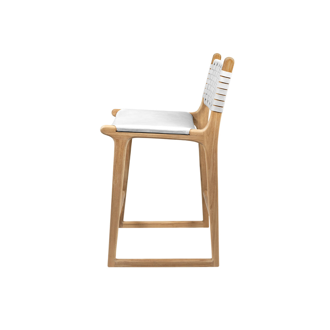 Tess | Kitchen Stool Leather White