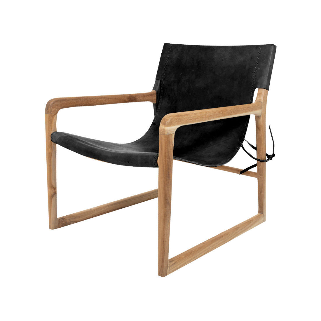 Heidi | Sling Chair Leather Black