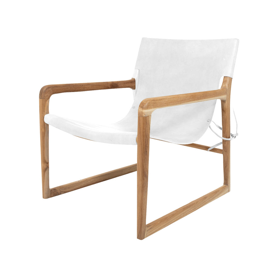 Heidi | Sling Chair Leather White