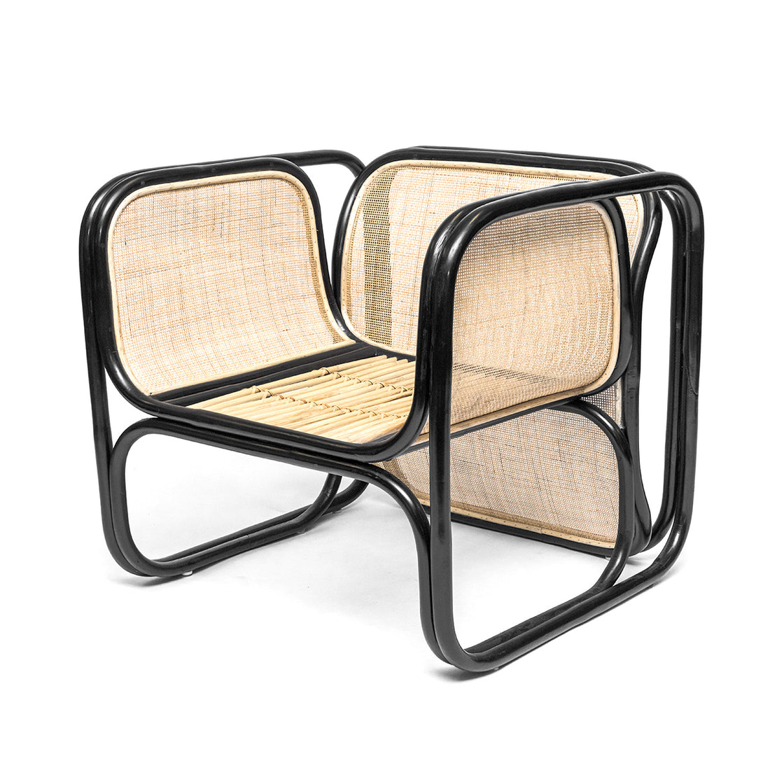 Sybella Occasional Chair Rattan Black