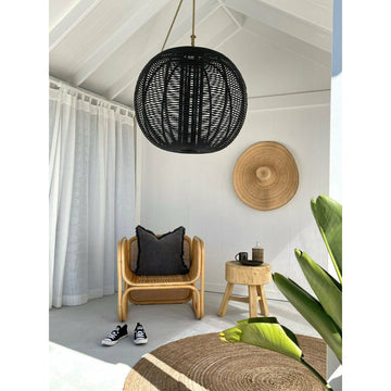 Honey | Pendant Rattan Black