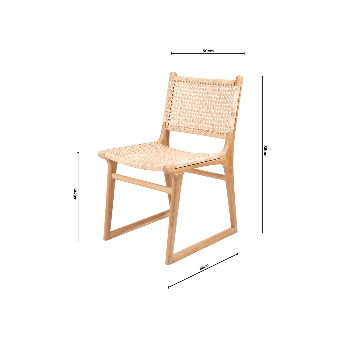 Daisy | Dining Chair Rattan Natural