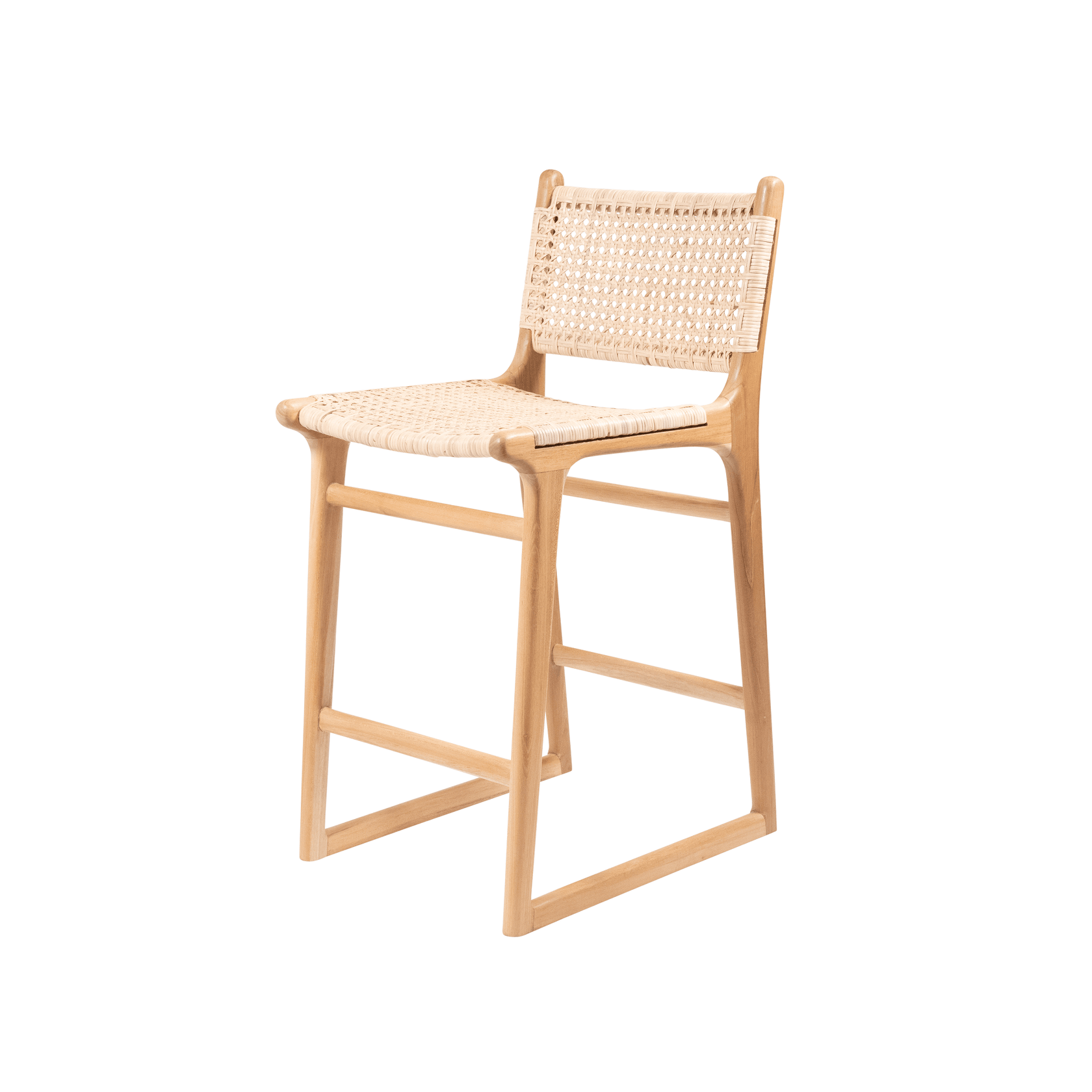 Natural Rattan Kitchen Stool The Styling Republic