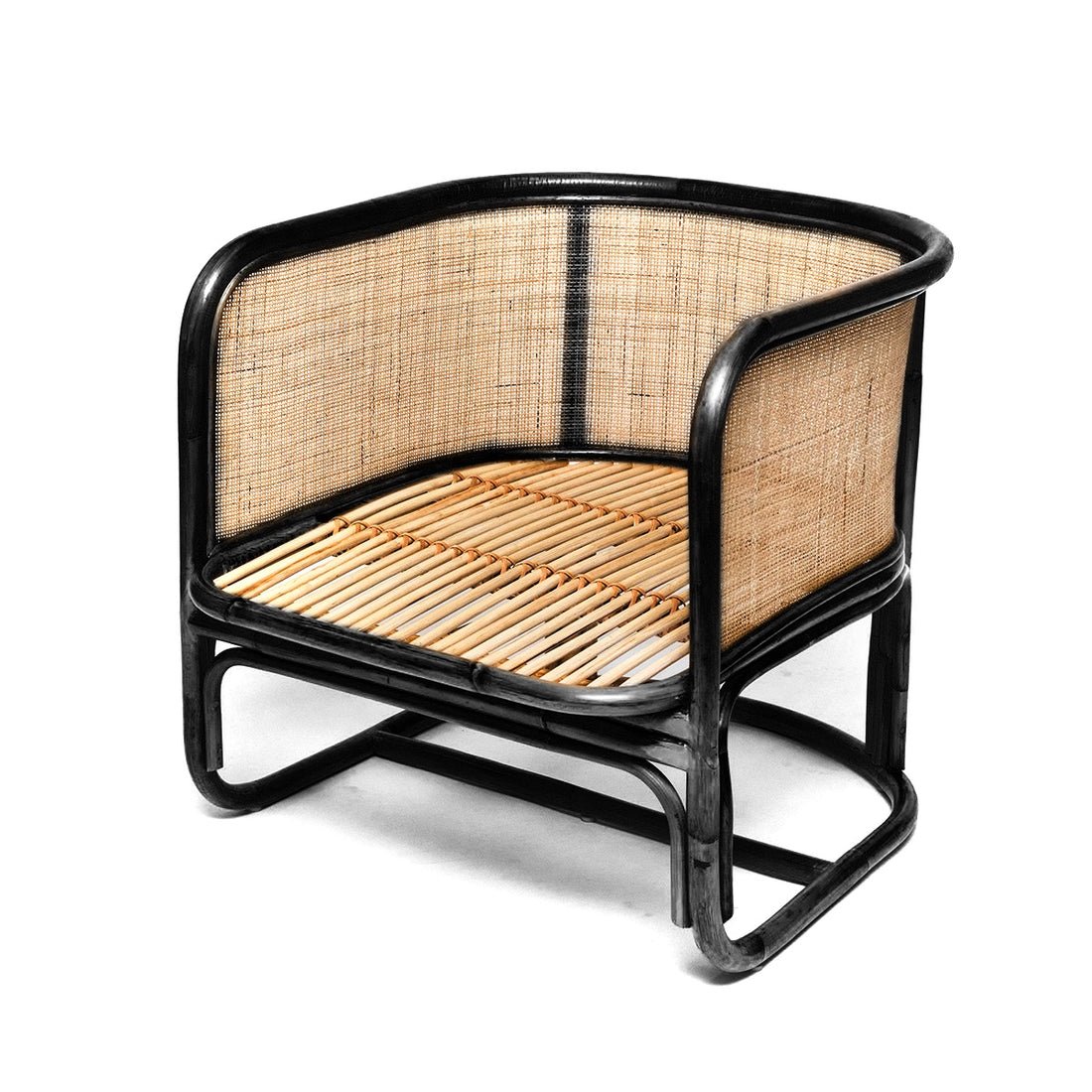 Evie | Occasional Chair Rattan Black