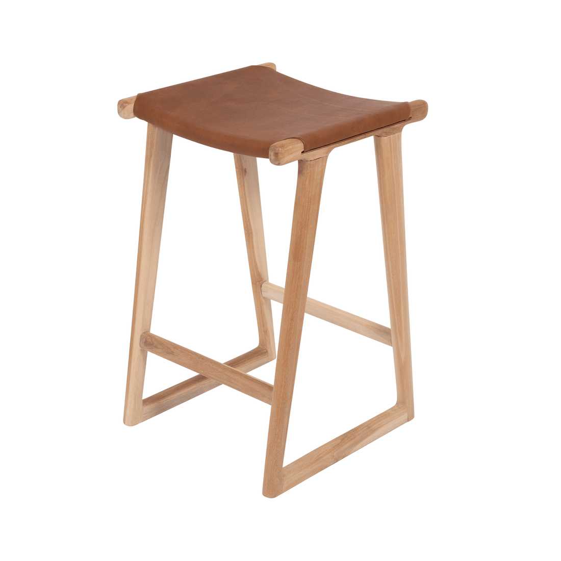 Emma | Kitchen Stool Leather Tan