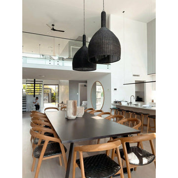 Summer | Pendant Rattan Black