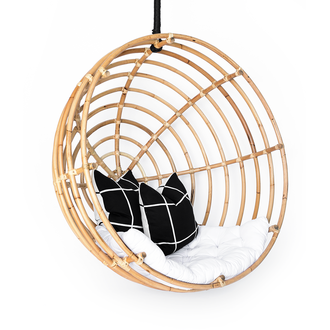 Georgie Rattan Hanging Chair Natural