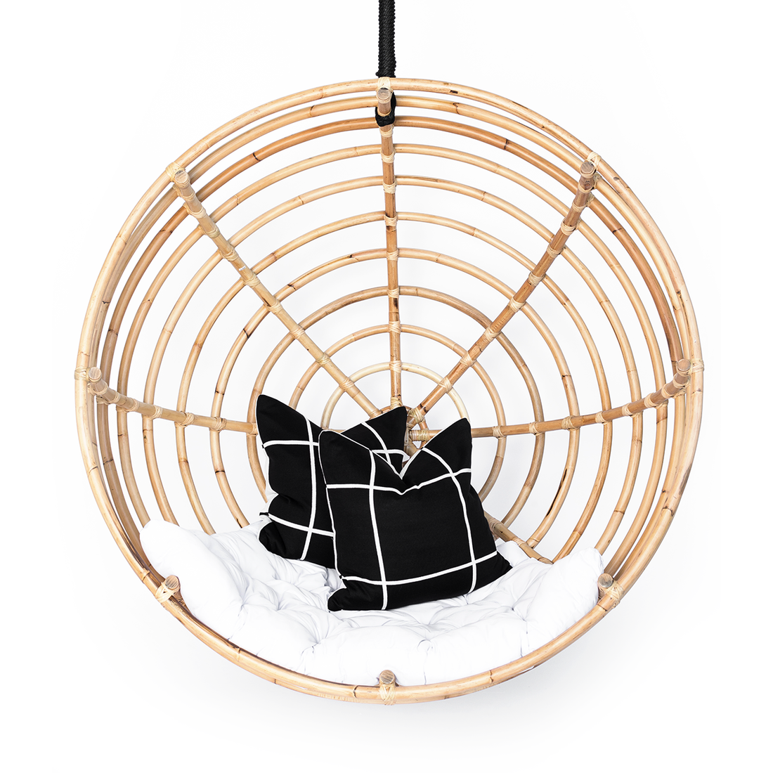 Georgie Rattan Hanging Chair Natural