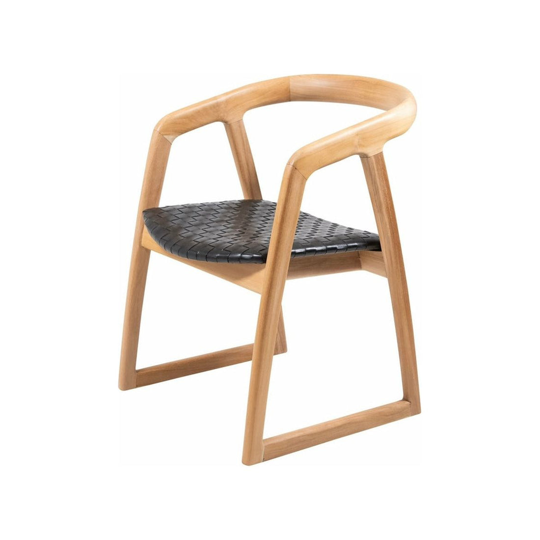 Mabel Dining Chair in Black Leather