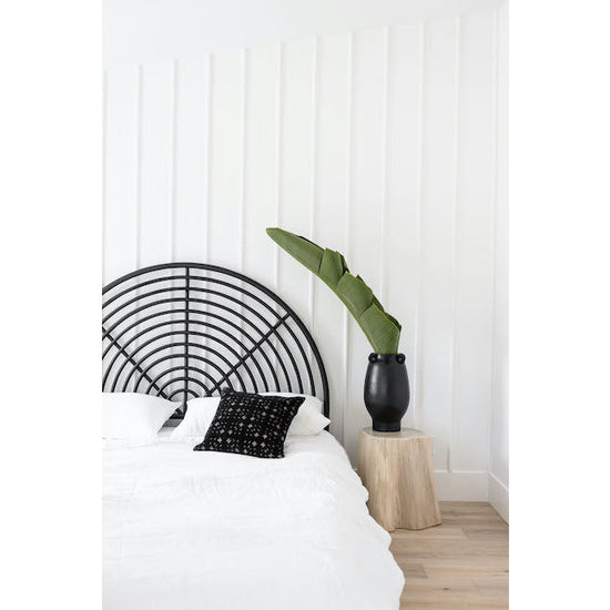 Rattan Black Bedhead | The Styling Republic
