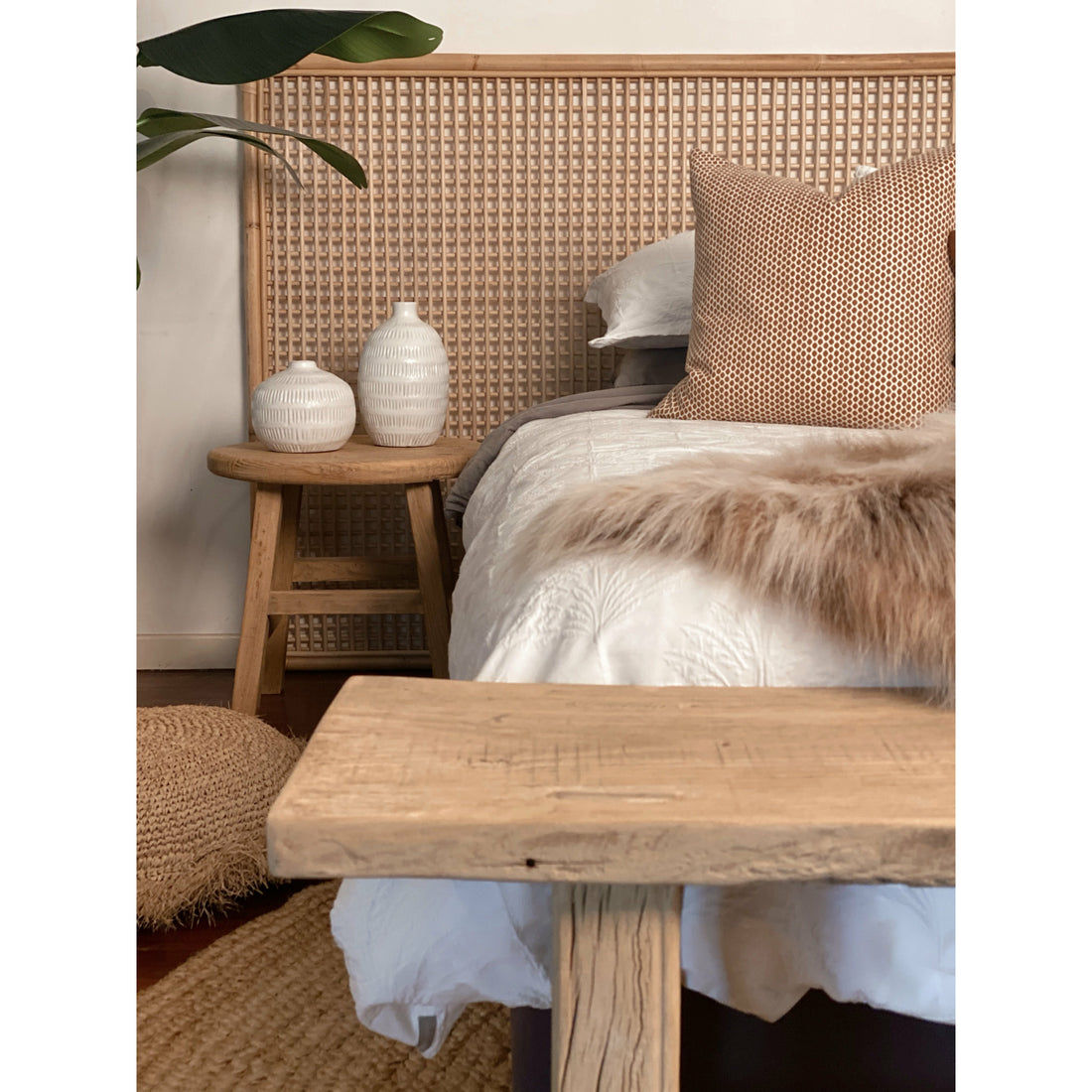 Natural Rattan Bedhead Extra-Wide | The Styling Republic