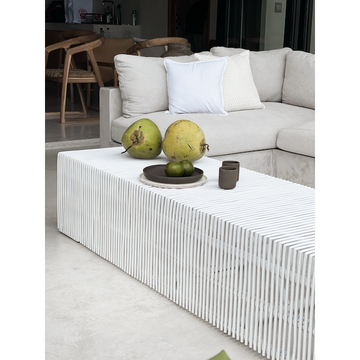 Zara | Coffee Table Rattan White