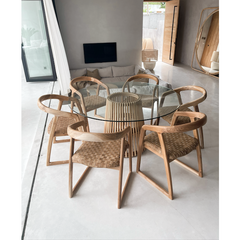 Mabel | Dining Chair Leather Sand