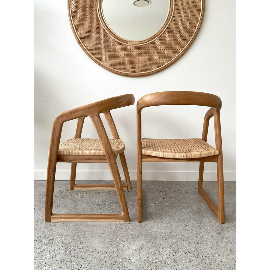 Mabel Dining Chair Rattan Natural