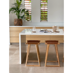 Bailey | Kitchen Stool Leather Tan