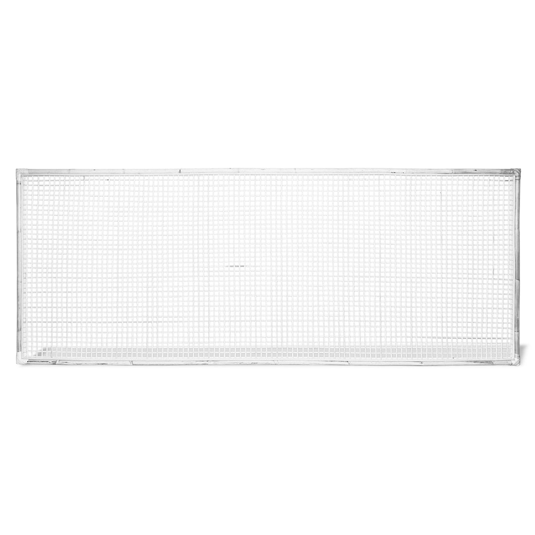Karley Extra-Wide Bedhead in White Rattan